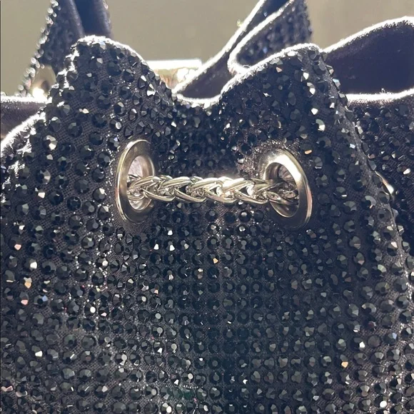 Elegant Black Beaded Women's Bag - Picture 5 of 10